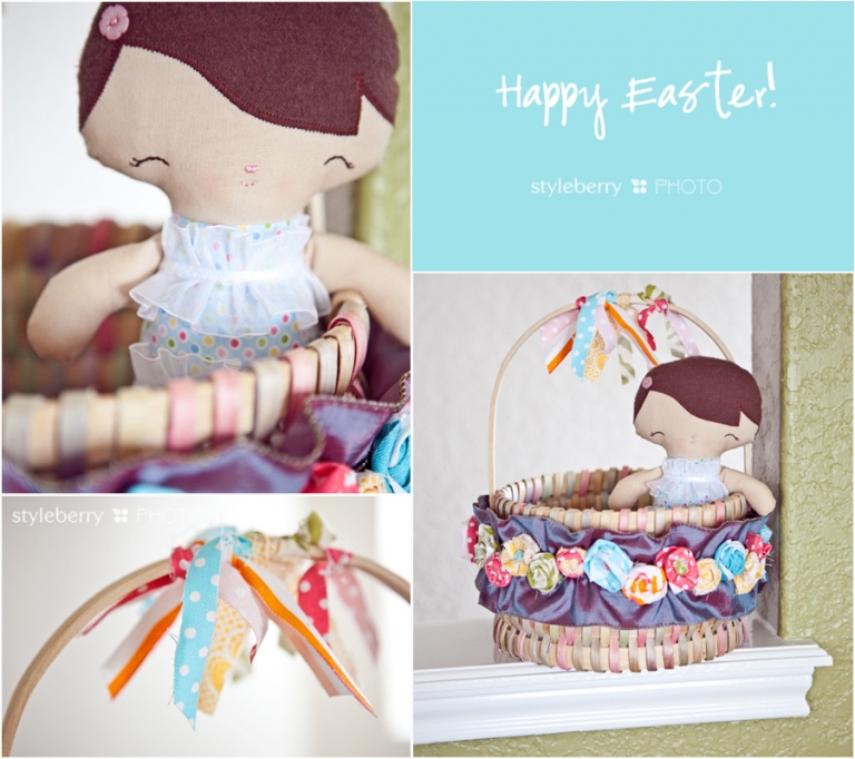 DIY Cute & Girly Easter Basket & a Ruffly Flower Tutorial